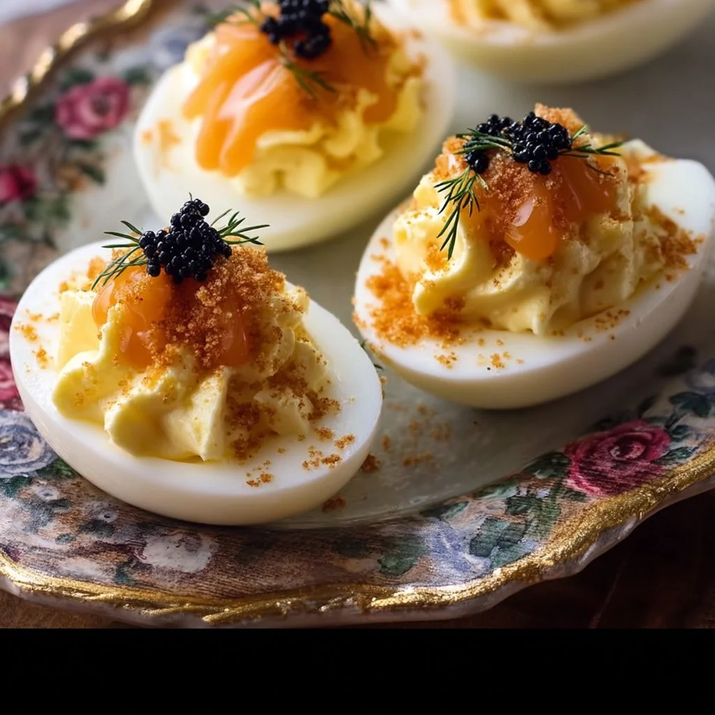 Deviled Eggs Royale