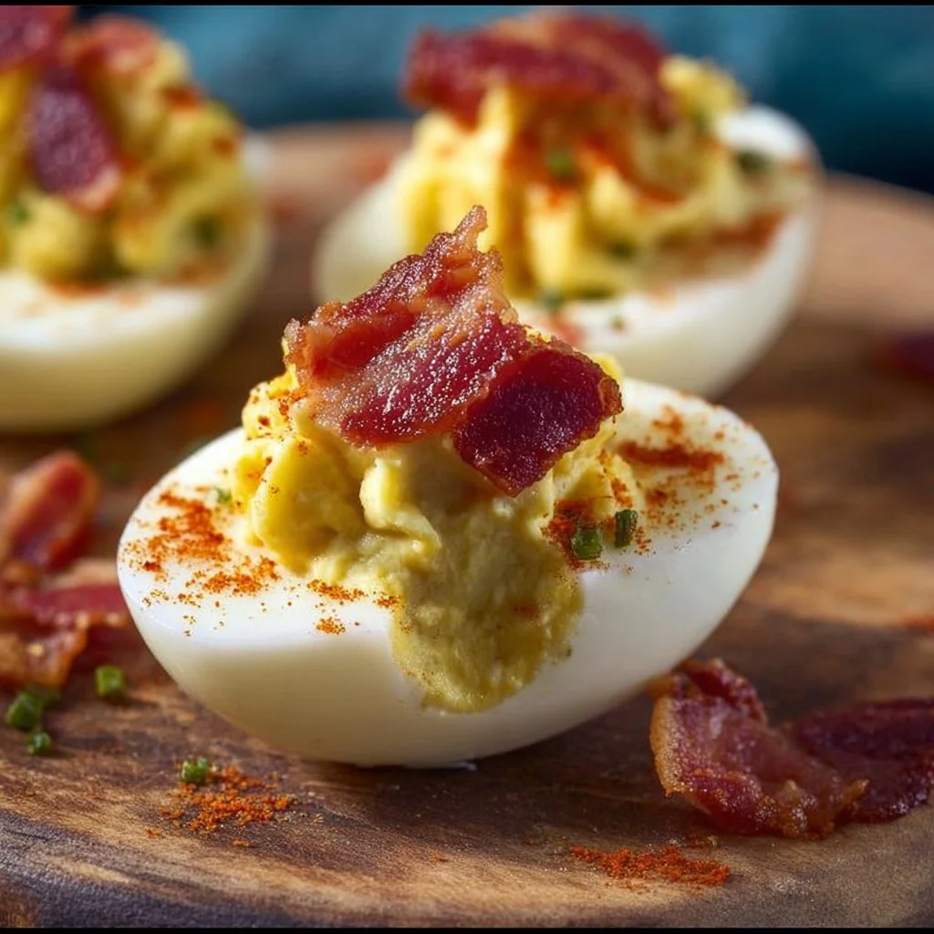 Deviled Eggs with Bacon