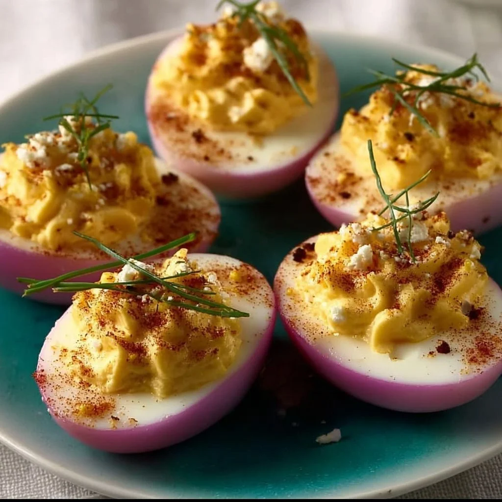 Deviled Eggs with Goat Cheese