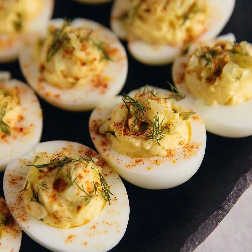 Dill Pickled Deviled Eggs