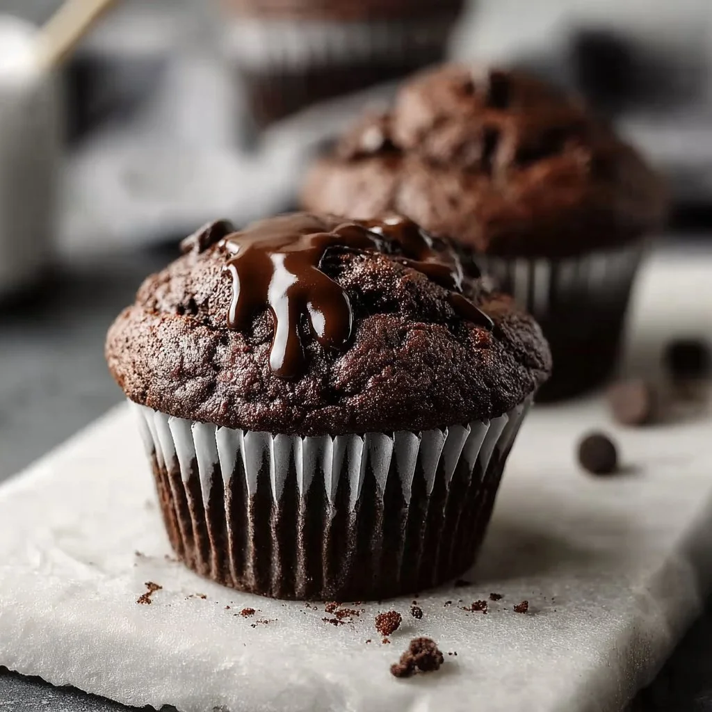 Double Chocolate Espresso Muffins