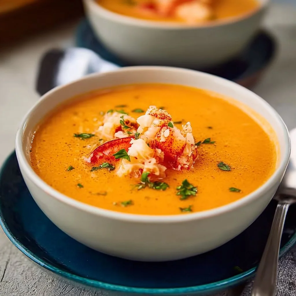 Easy Creamy Lobster Bisque Soup