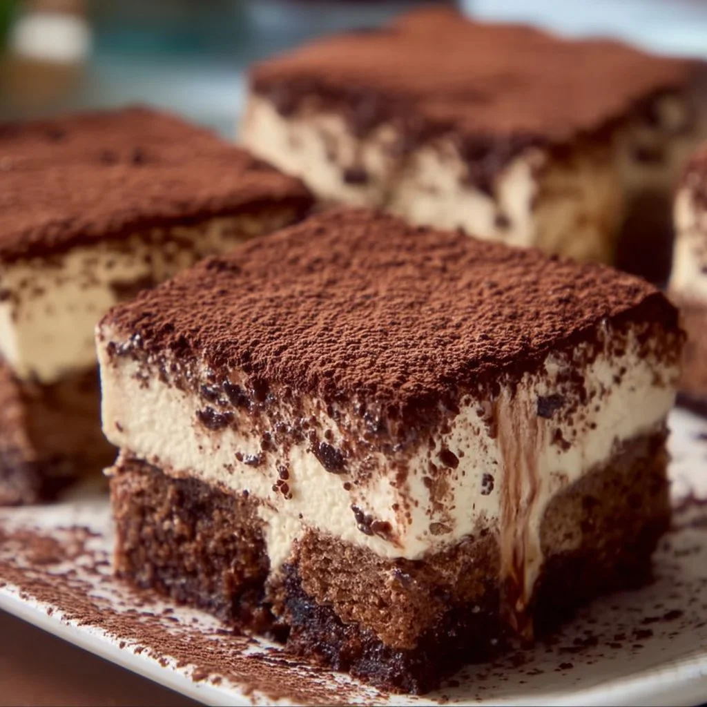 Easy Tiramisu Brownies