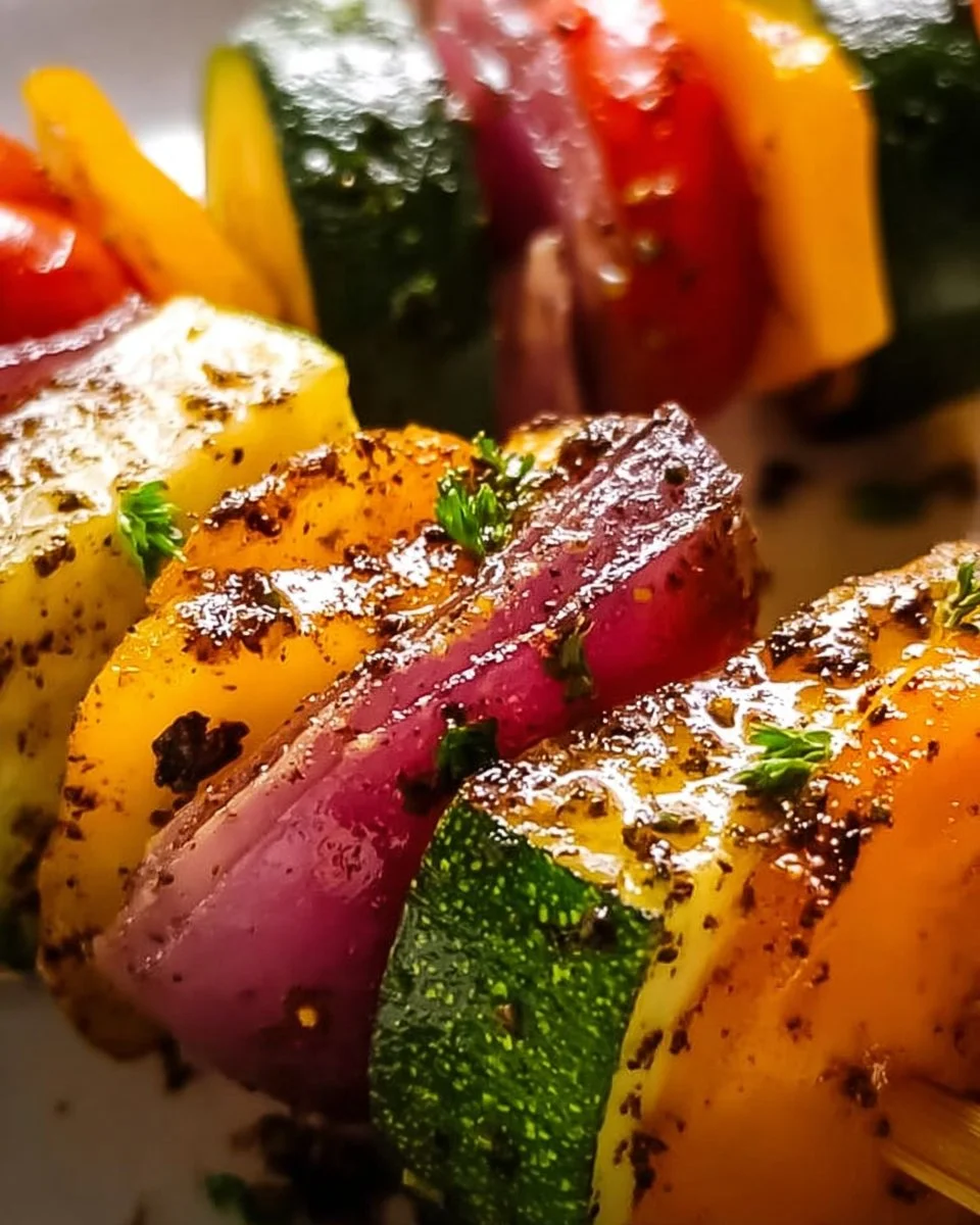 Flavorful Grilled Veggie Skewers