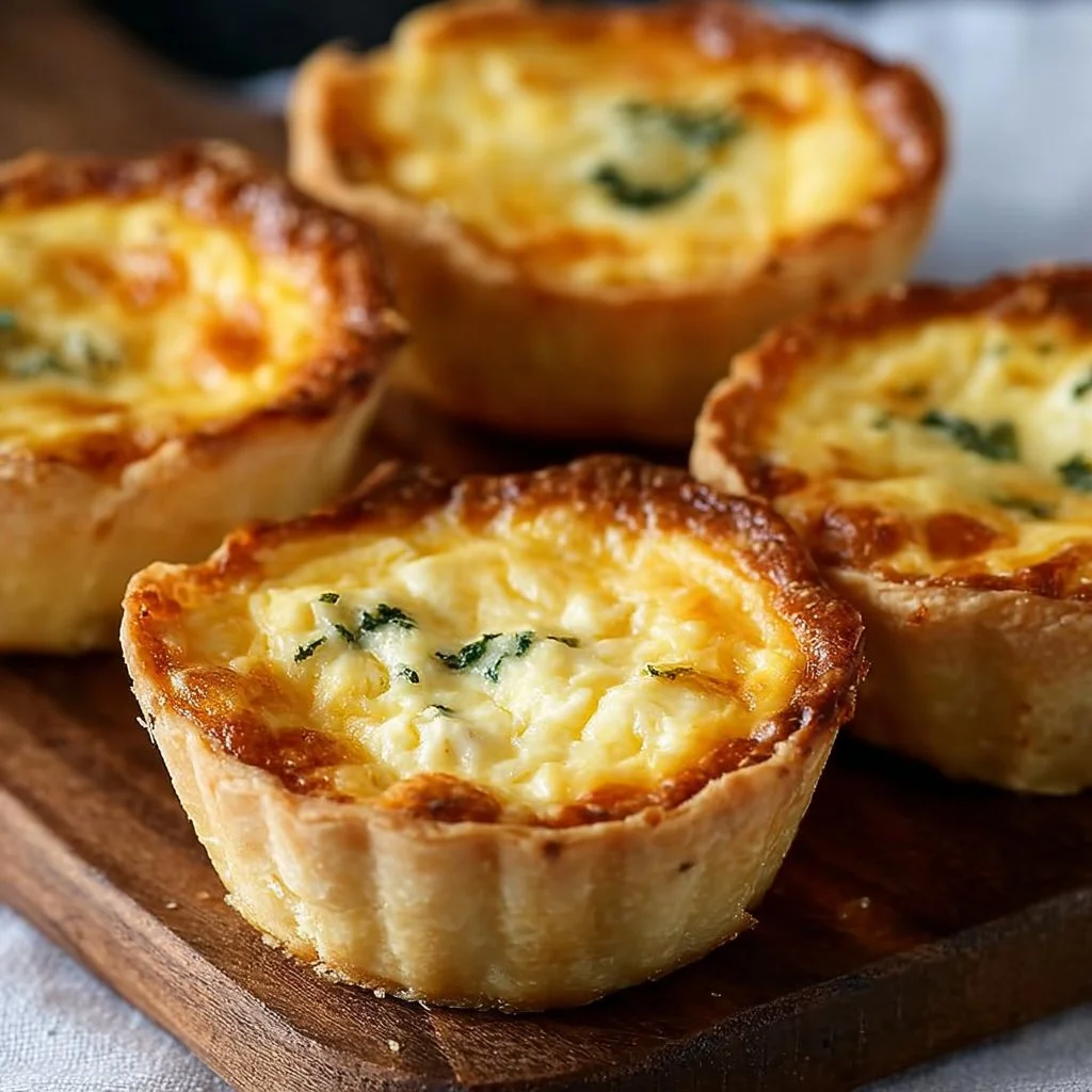 Fluffy Mini Cheese Quiches