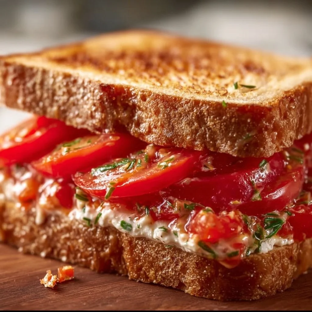 Fresh Tomato Sandwich