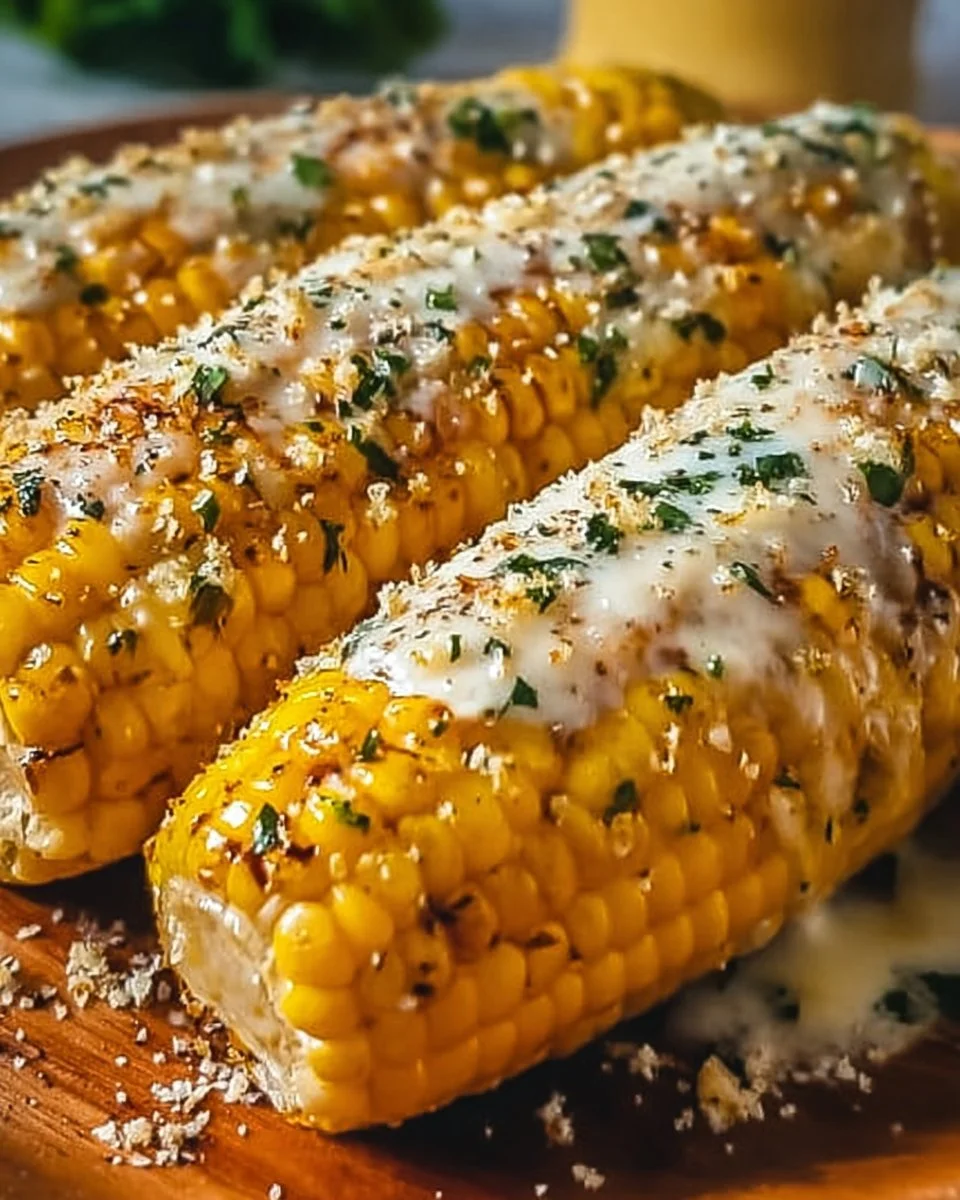 Garlic Parmesan Corn on the Cob