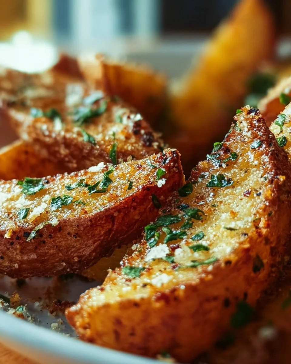 Garlic Parmesan Potato Wedges