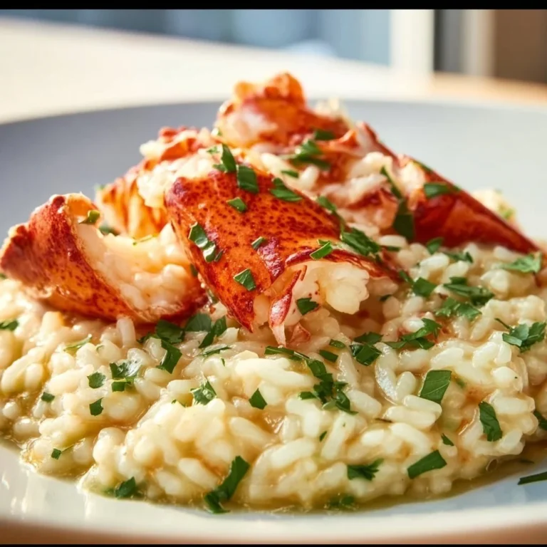 Gordon Ramsay's mouthwatering lobster risotto plated elegantly