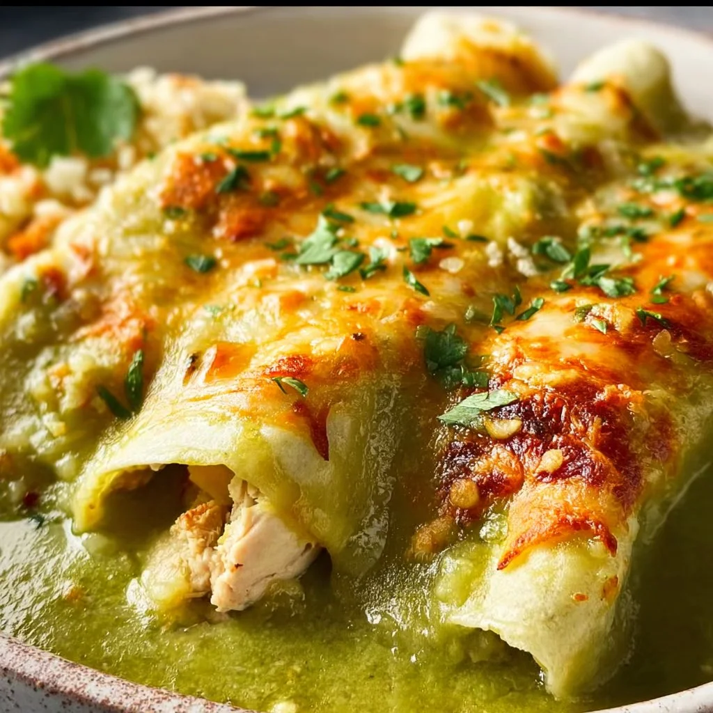 Green Enchiladas with Chicken