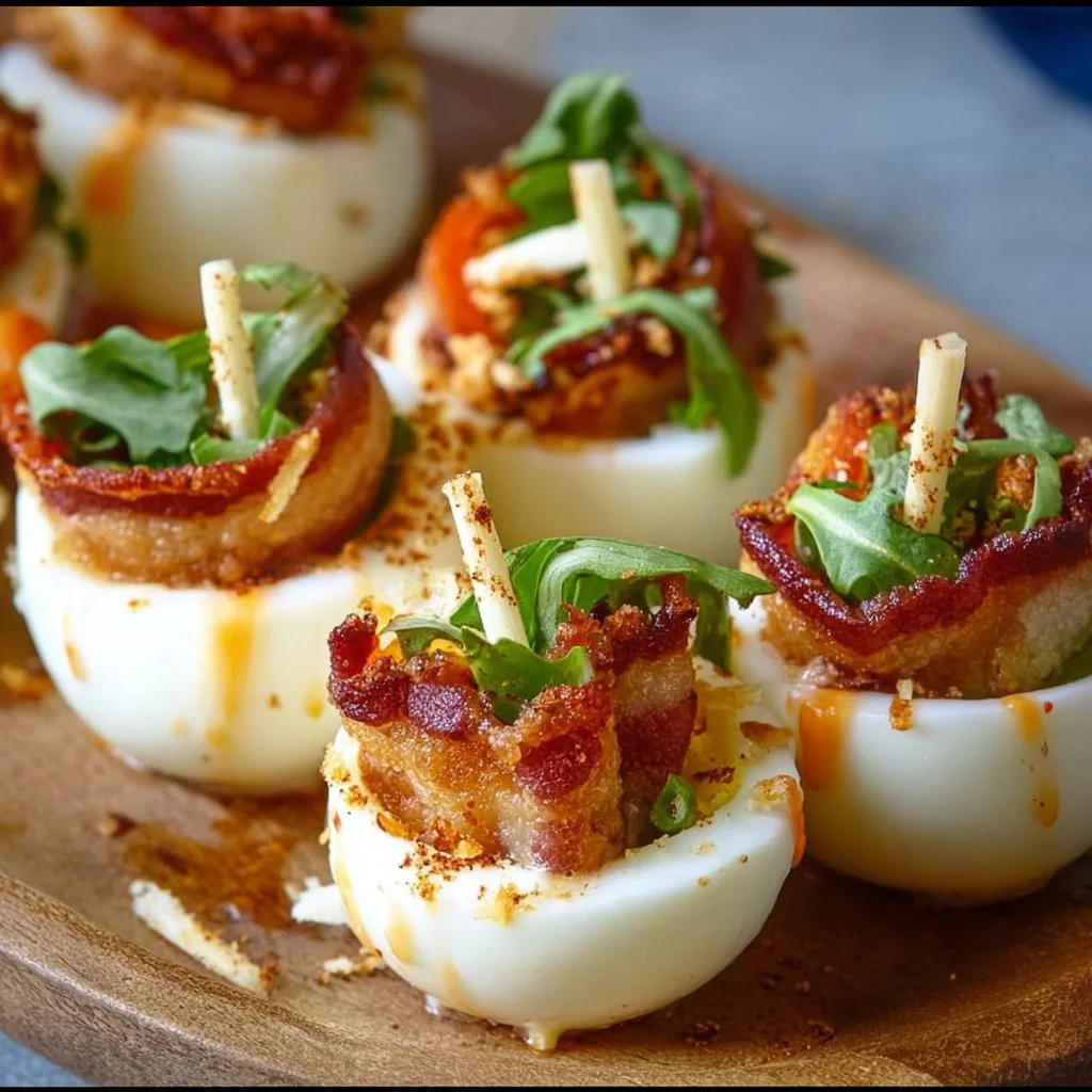 Hard Boiled Egg BLT Bites
