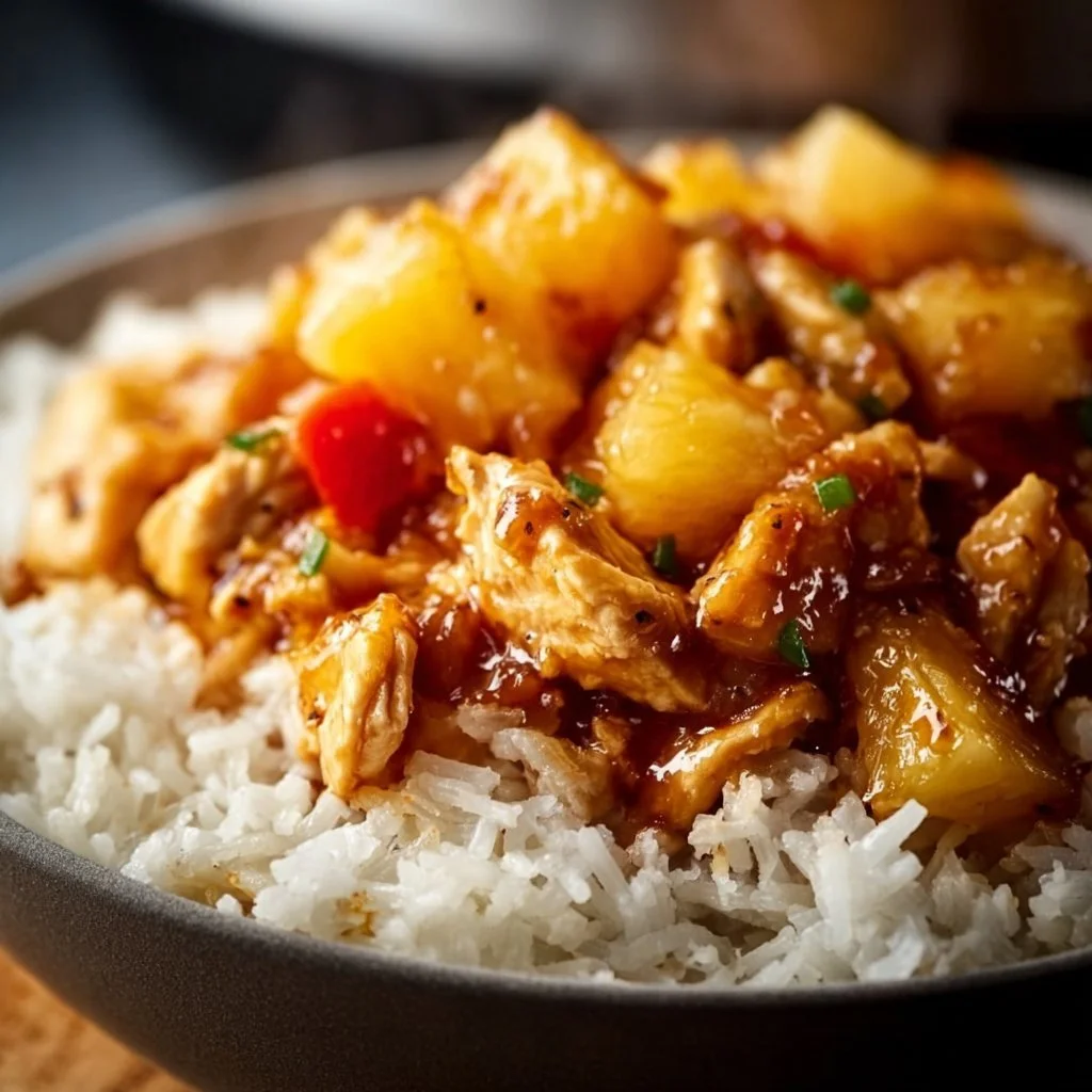 Instant Pot Pineapple Chicken and Rice