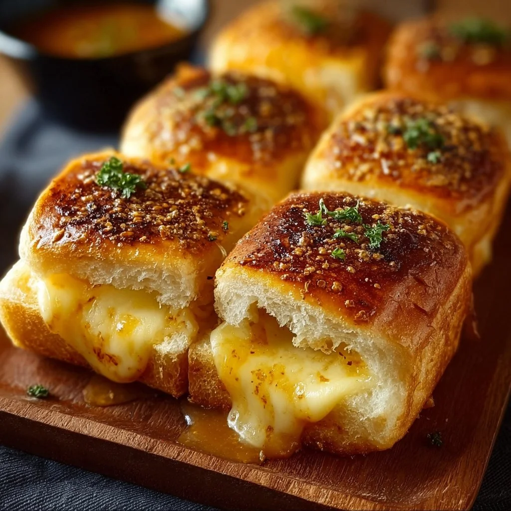 Irresistibly Gooey Mini Grilled Cheese Hawaiian Rolls