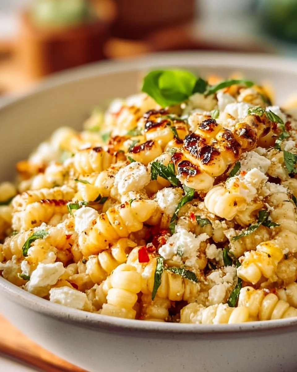 Juicy Street Corn Pasta Salad