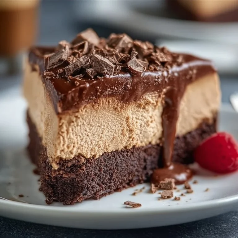 Delicious slice of Mexican chocolate milk cake topped with chocolate frosting