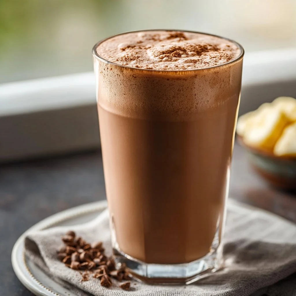 Delicious Mocha Protein Shake with rich chocolate and coffee flavors
