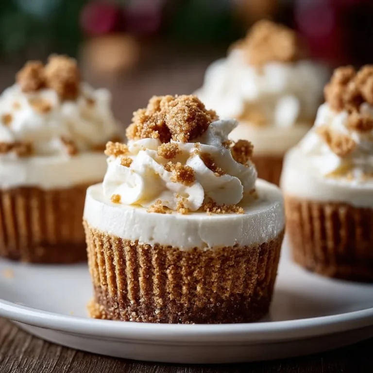 No-bake gingerbread cheesecake cups with festive toppings