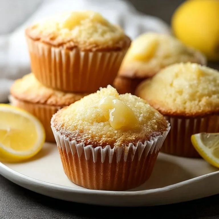 Deliciously baked perfect lemon muffins with a golden crust and zest.