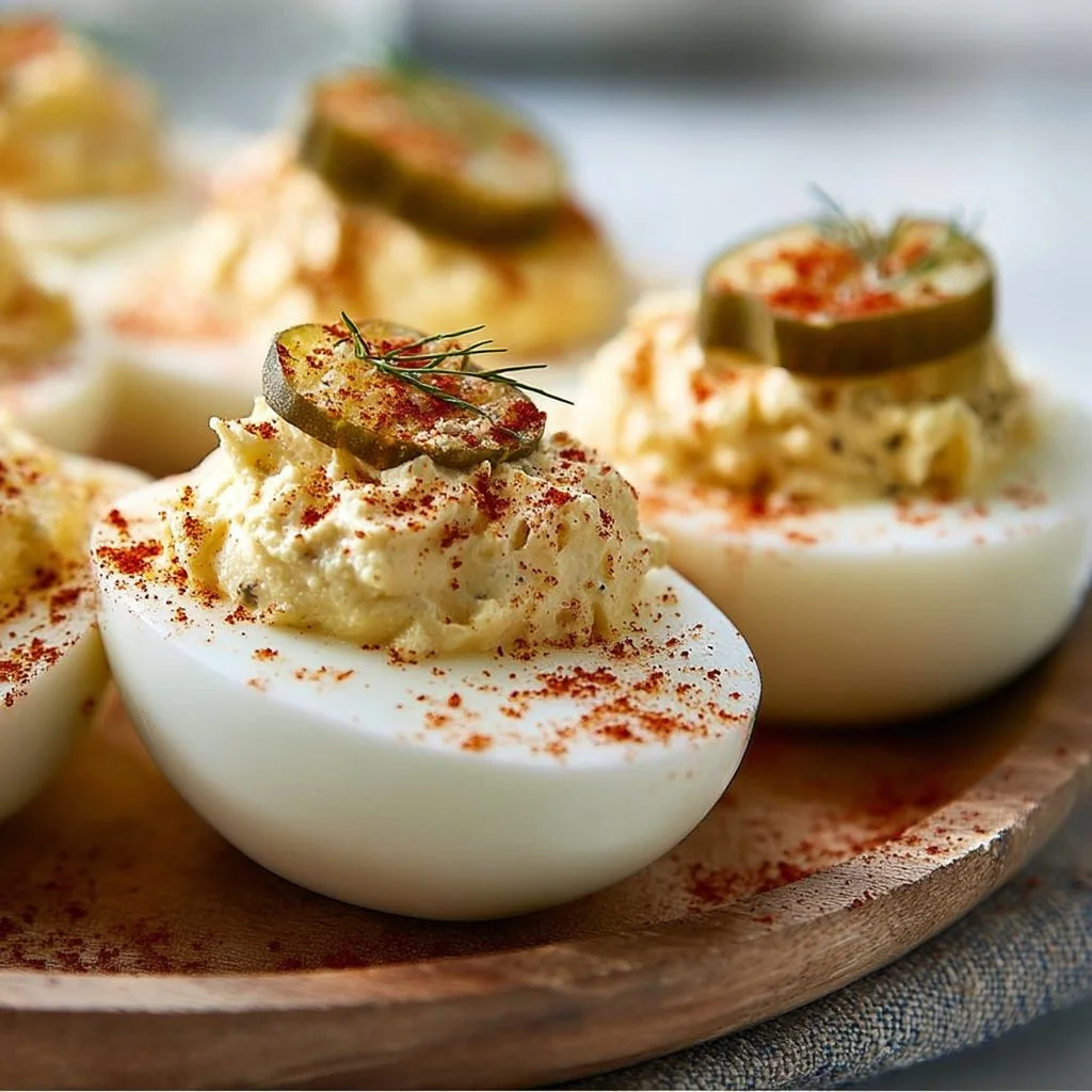 Pickle Lover Deviled Eggs