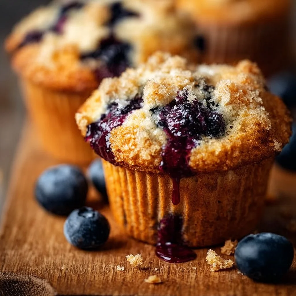 Skinny Blueberry Muffins
