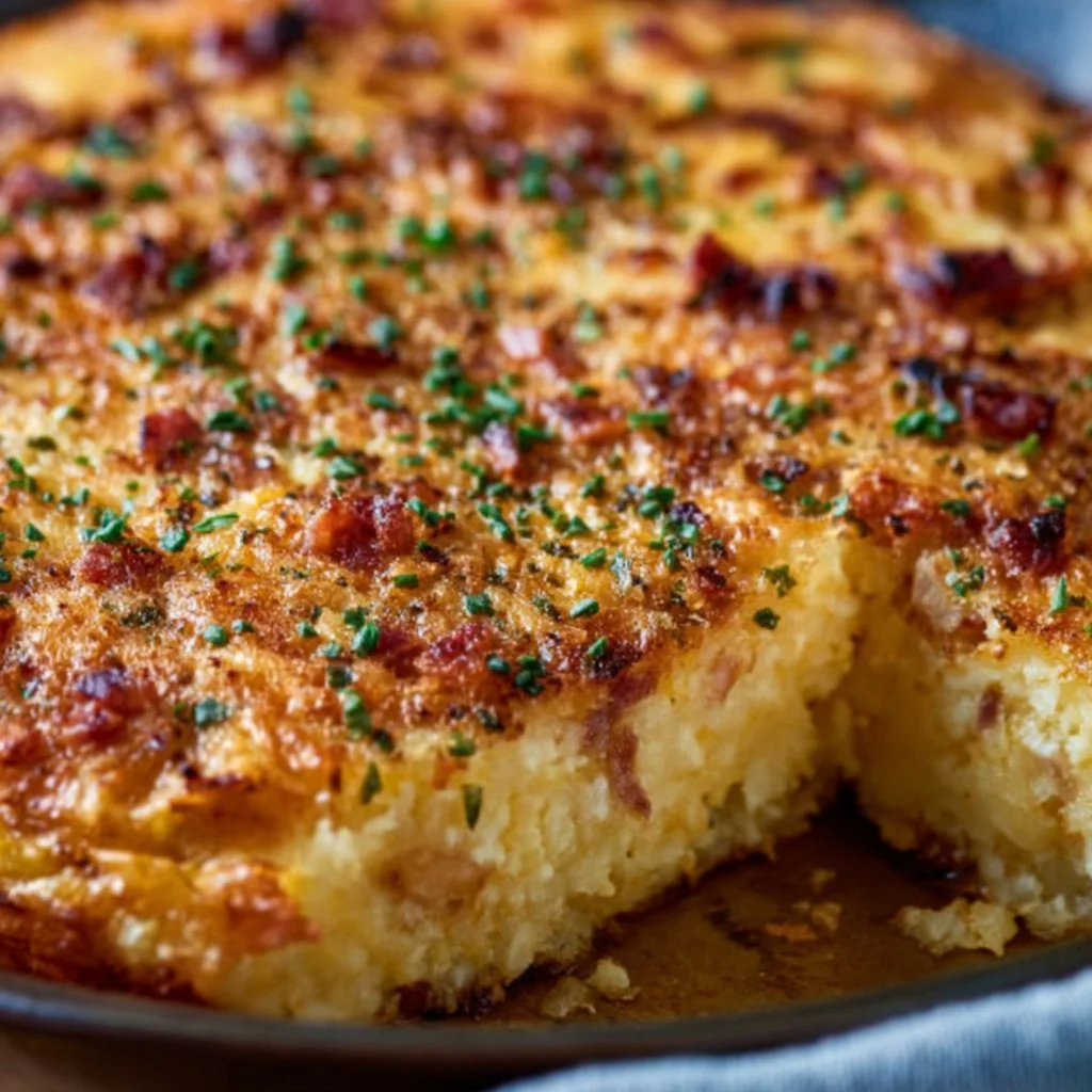 Smashed Potato Crusted Quiche