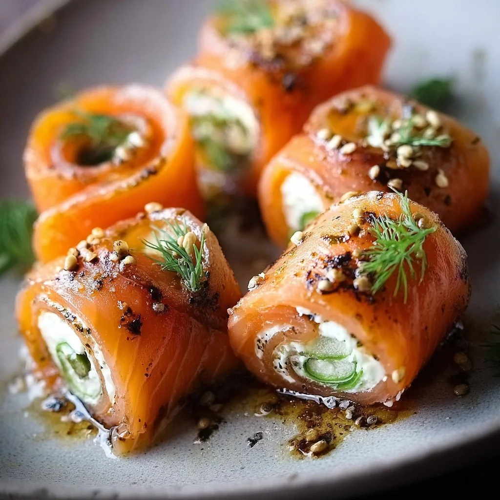 Smoked Salmon Roll Ups