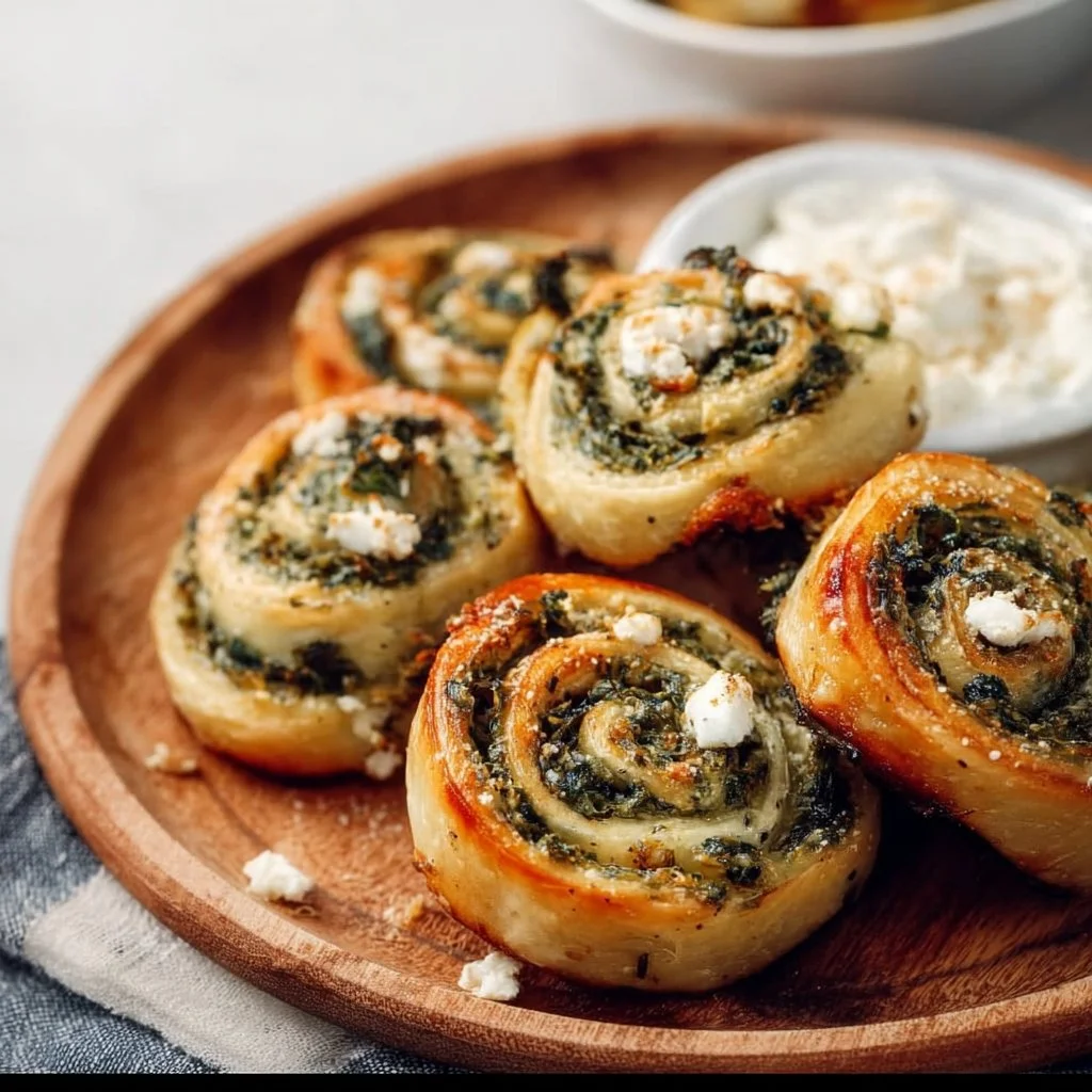 Spinach and Feta Pinwheels