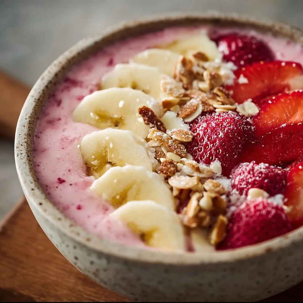 Strawberry Banana Smoothie Bowl