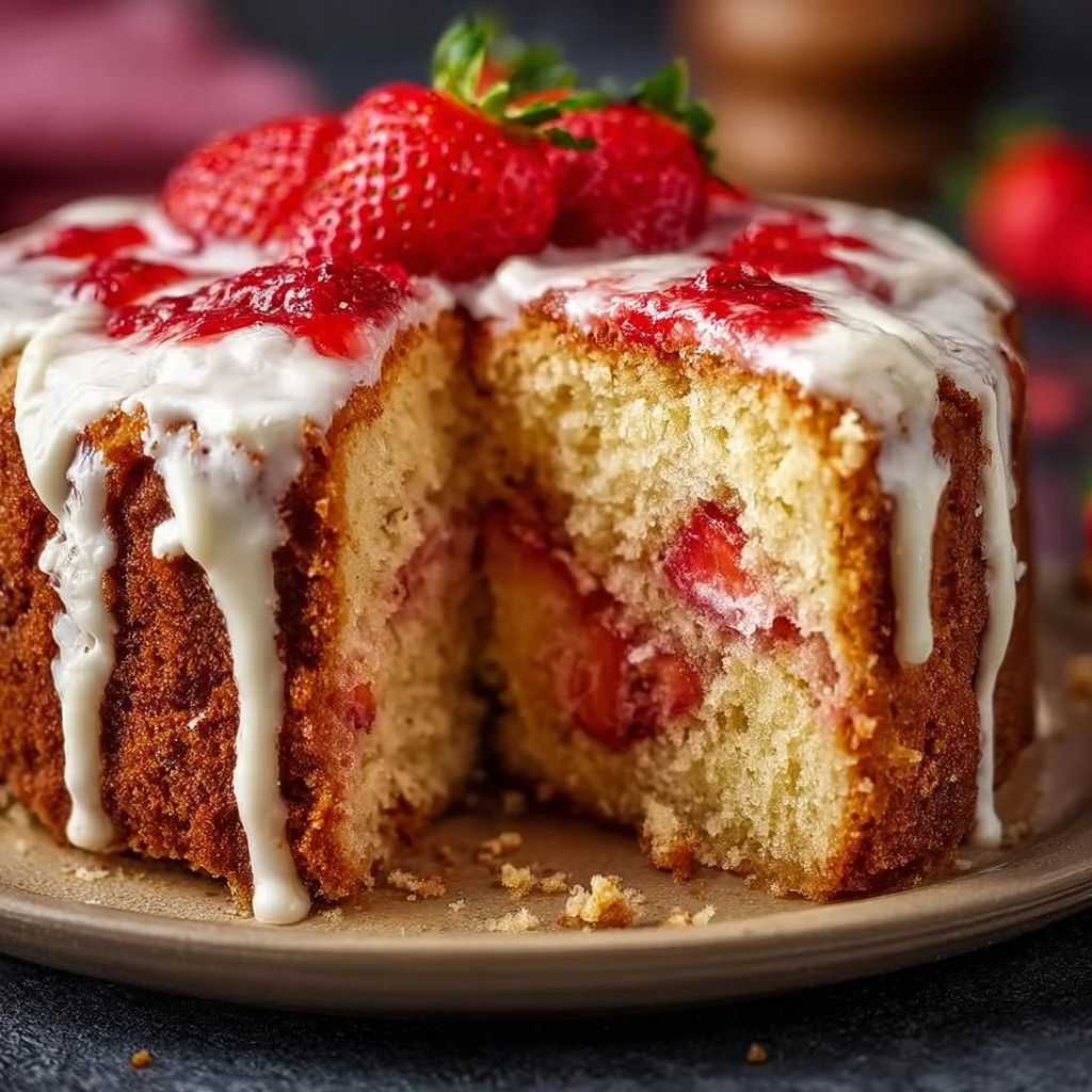 Strawberry Pound Cake