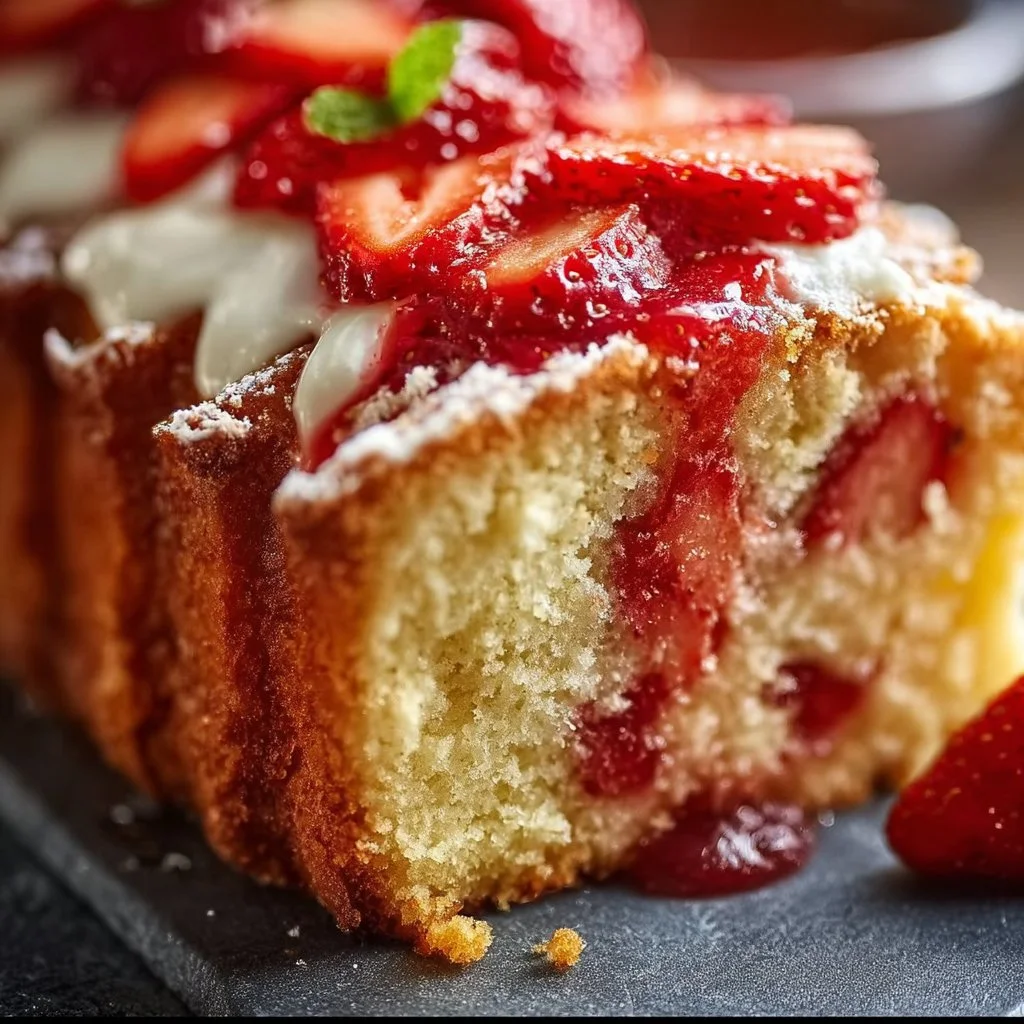 Strawberry Pound Cake