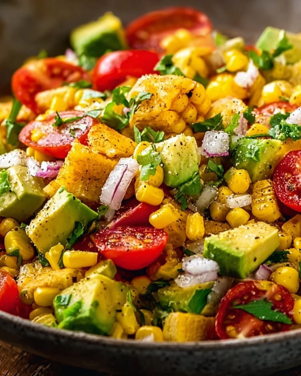 Summer Corn Salad with Avocado