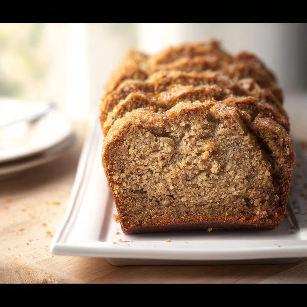 Deliciously baked sourdough banana bread with a golden crust and fluffy interior.