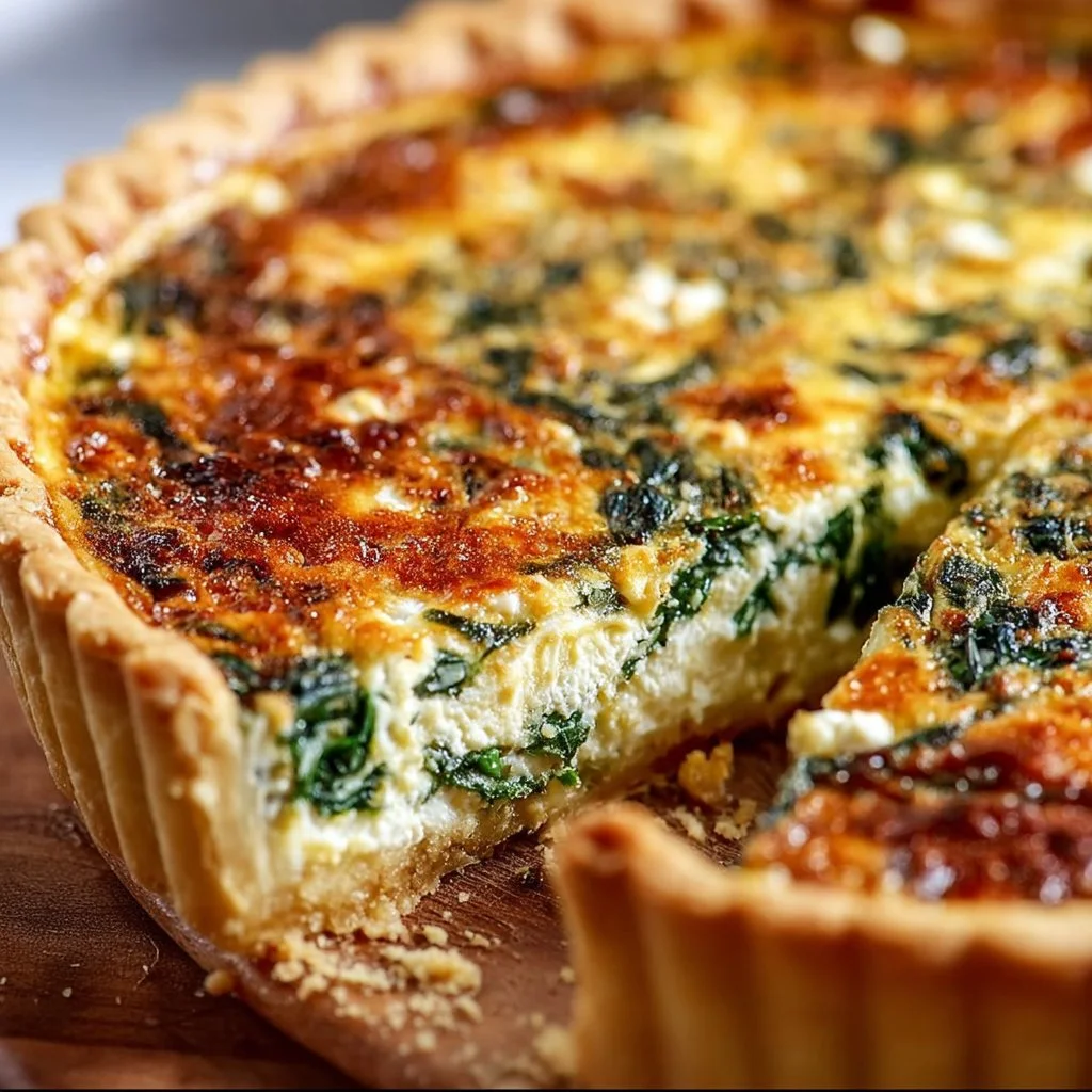 The Perfect Spinach Feta Quiche