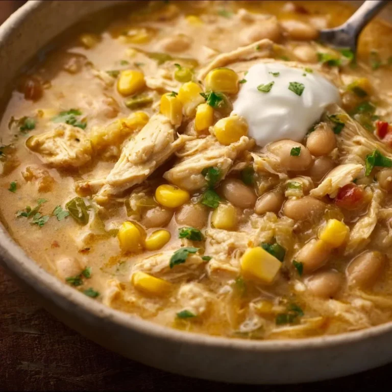 Bowl of hearty chili topped with cheese and herbs