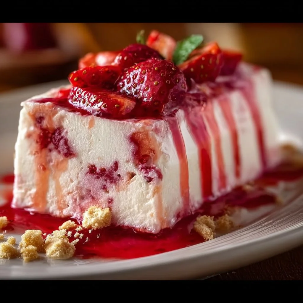 Triple Strawberry Semifreddo