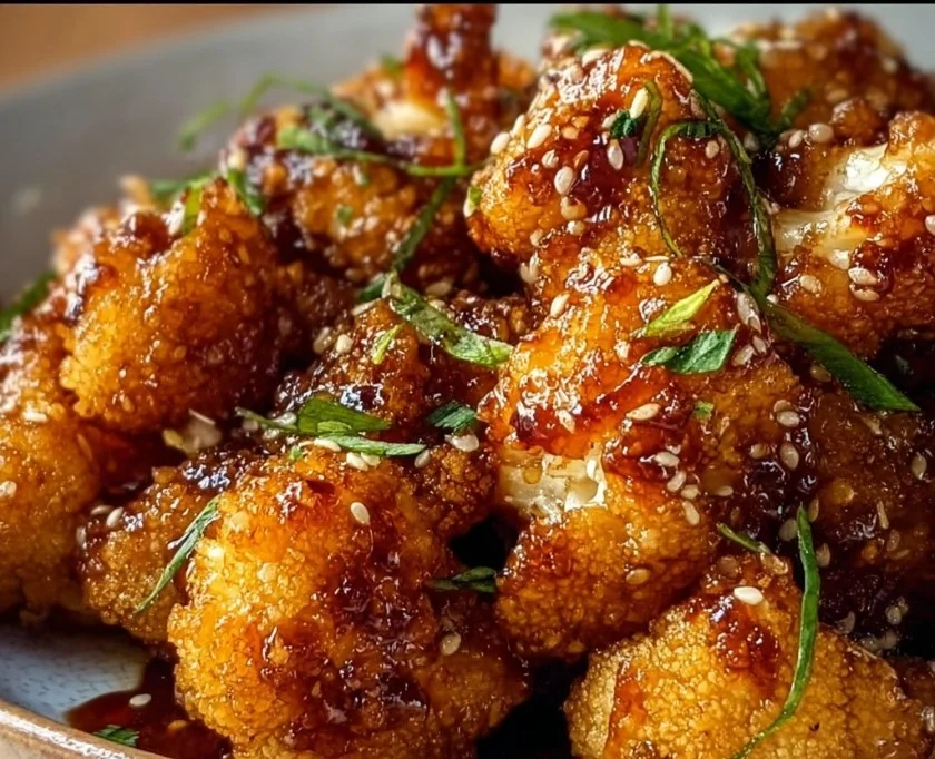 Amazing Sticky Honey Garlic Cauliflower in 5 Steps