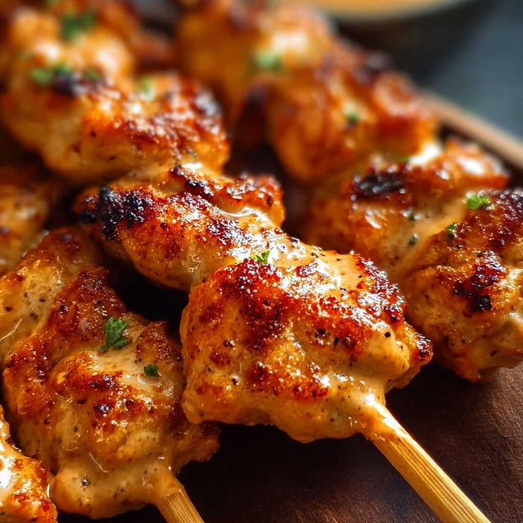 Bang Bang Chicken Skewers