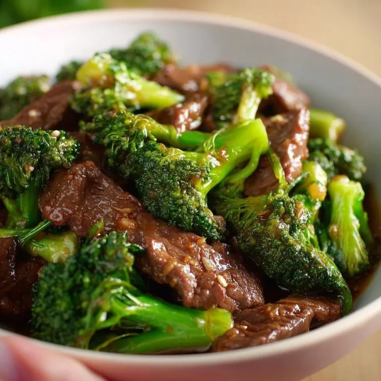 Delicious beef and broccoli stir-fry served in a bowl with chopsticks.