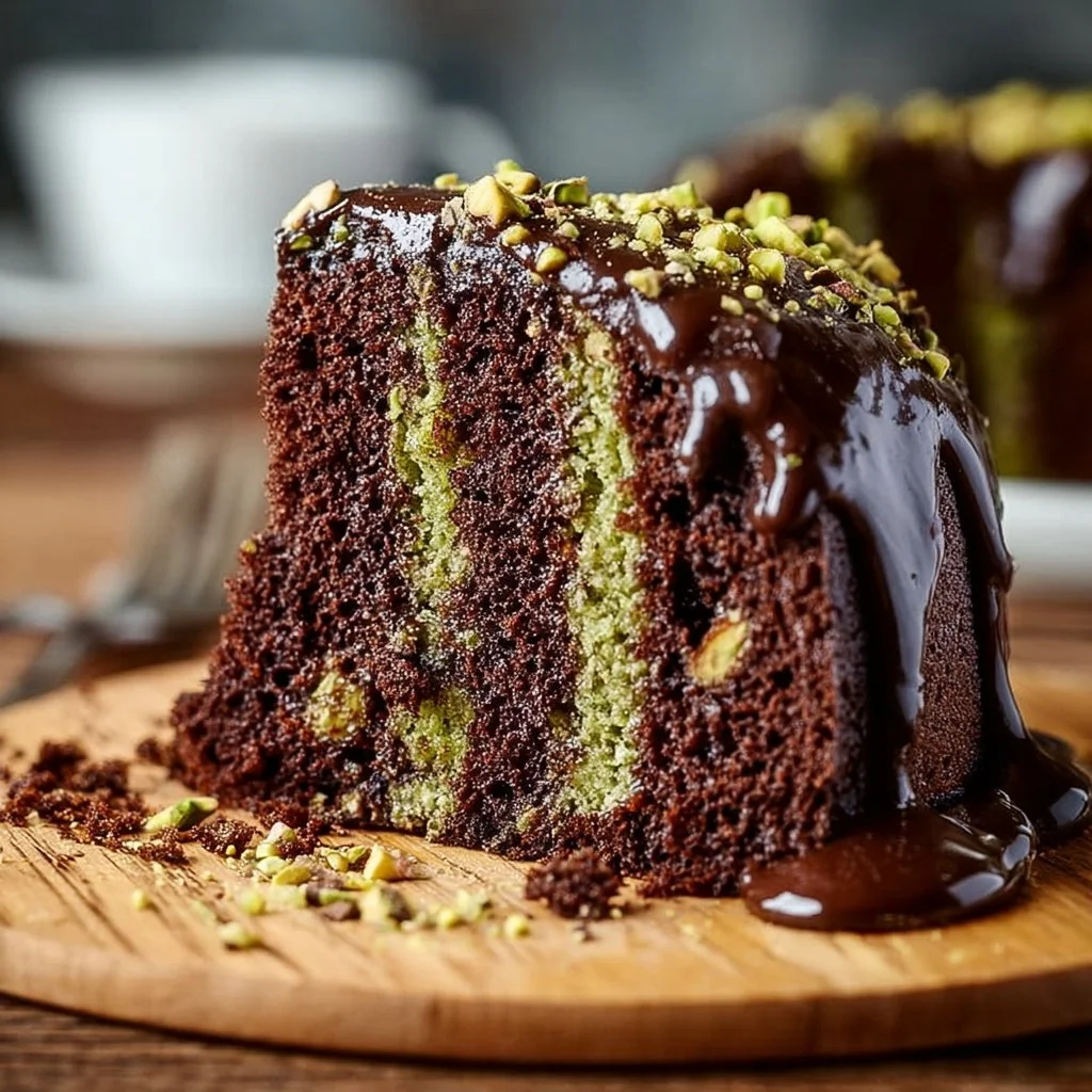 Best Pistachio Chocolate Cake