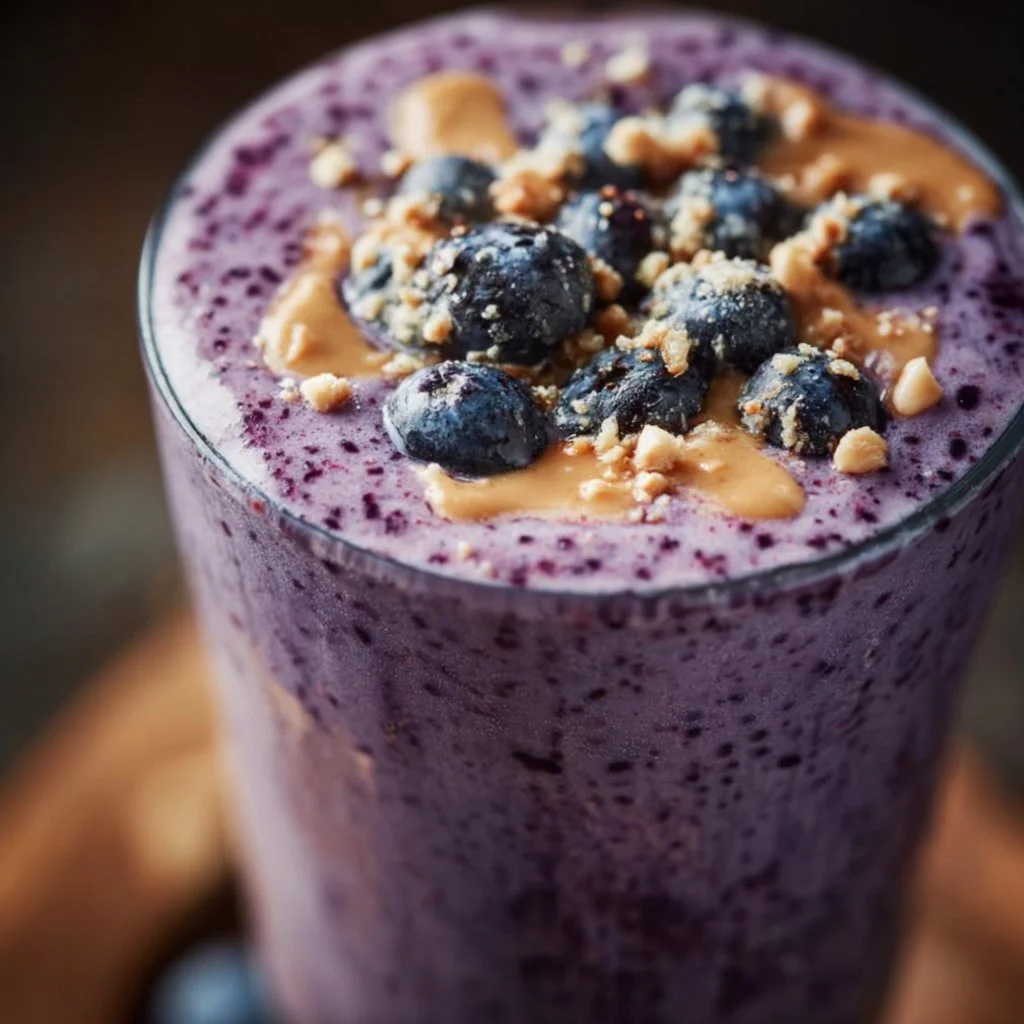Blueberry Peanut Butter Smoothie