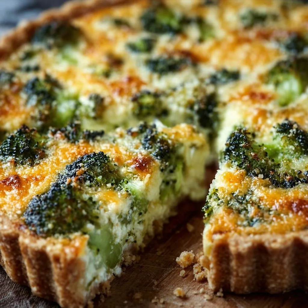 Broccoli and Cheese Quiche