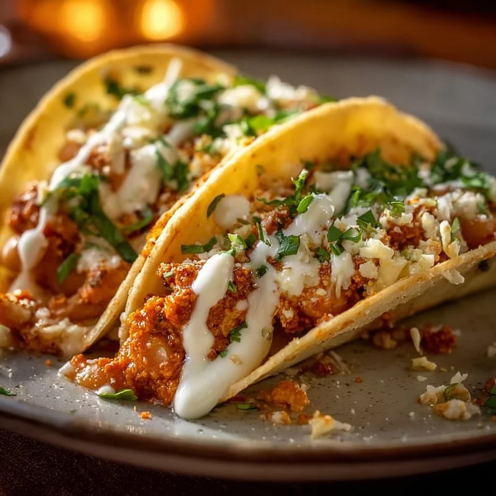 Buffalo White Bean Tacos