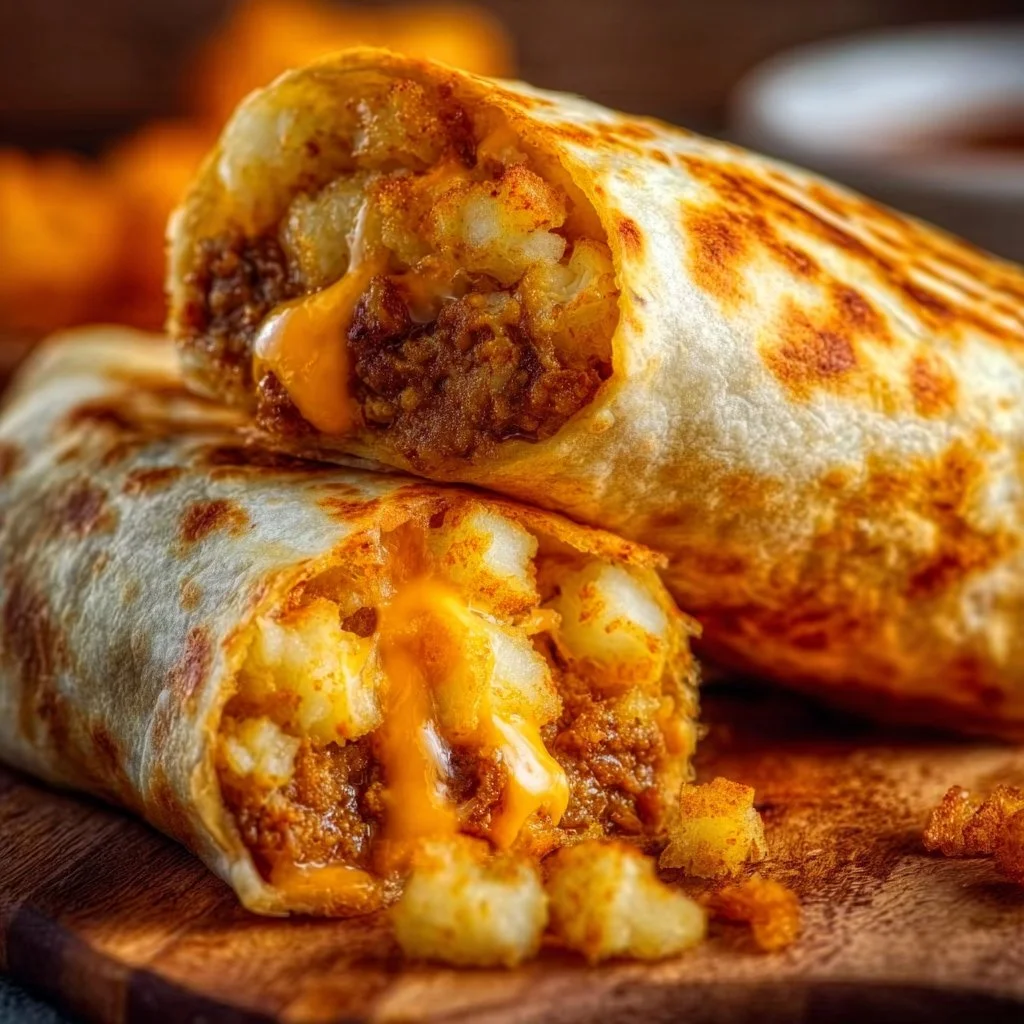 Cheesy Potato Burritos