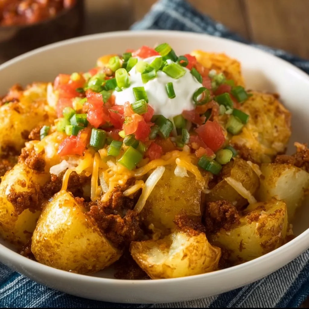 Cheesy Taco Potatoes