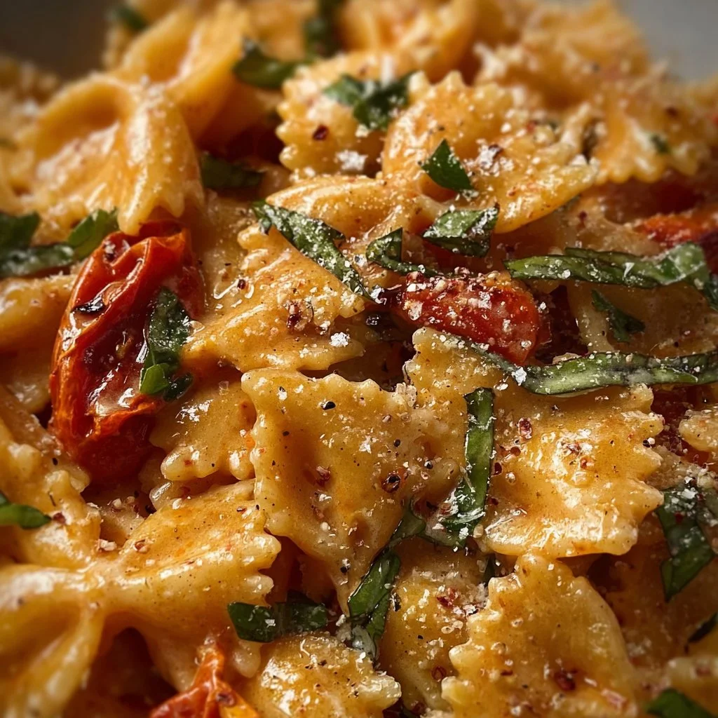 Creamy Tuscan Slow Roasted Tomato Pasta