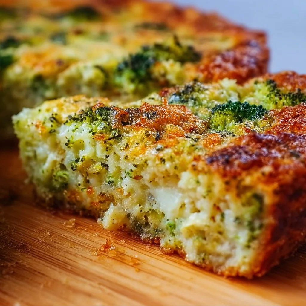 Crustless Broccoli and Onion Pie