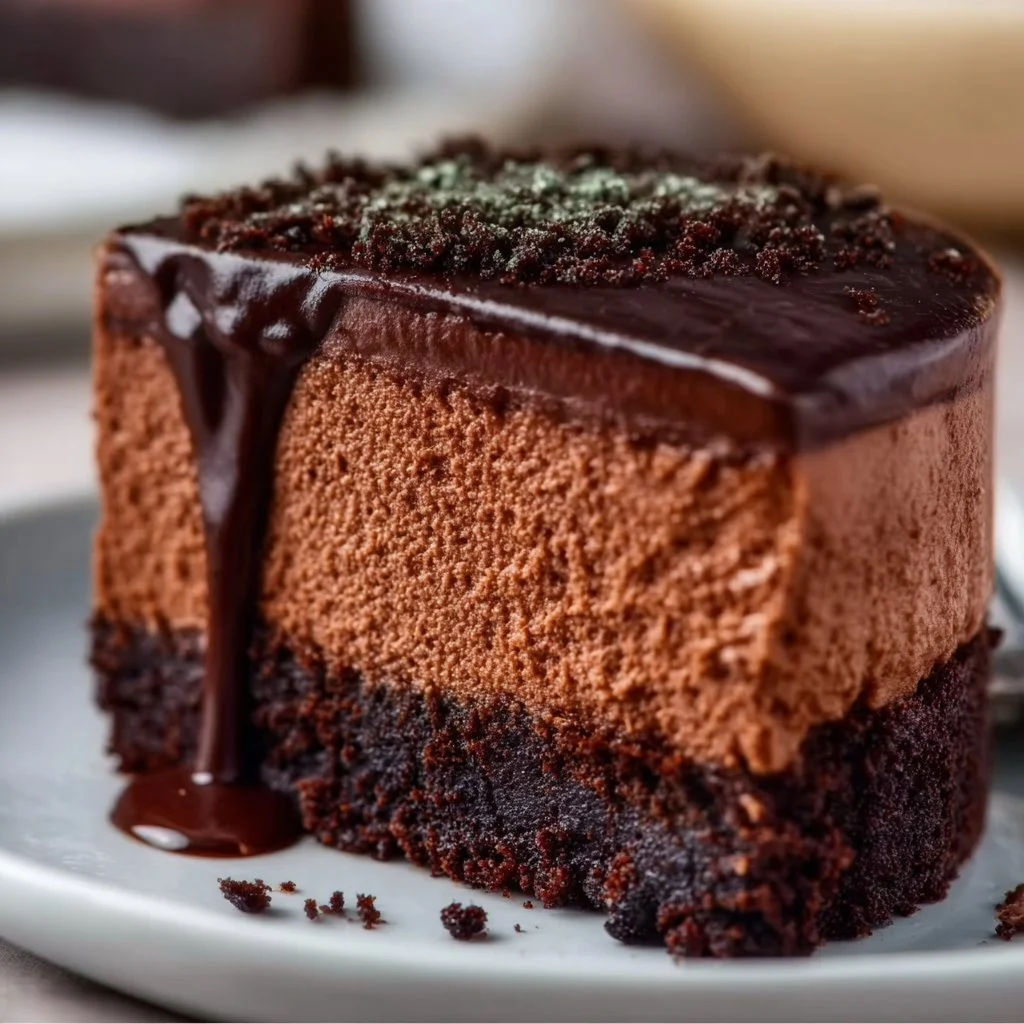 Dark Chocolate Mousse Cake