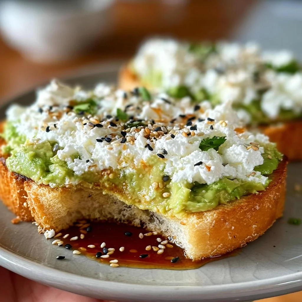 EASY Cottage Cheese Avocado Toast