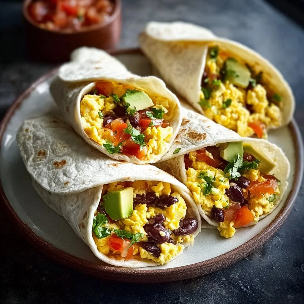Delicious easy meal prep breakfast burritos ready for the week ahead.