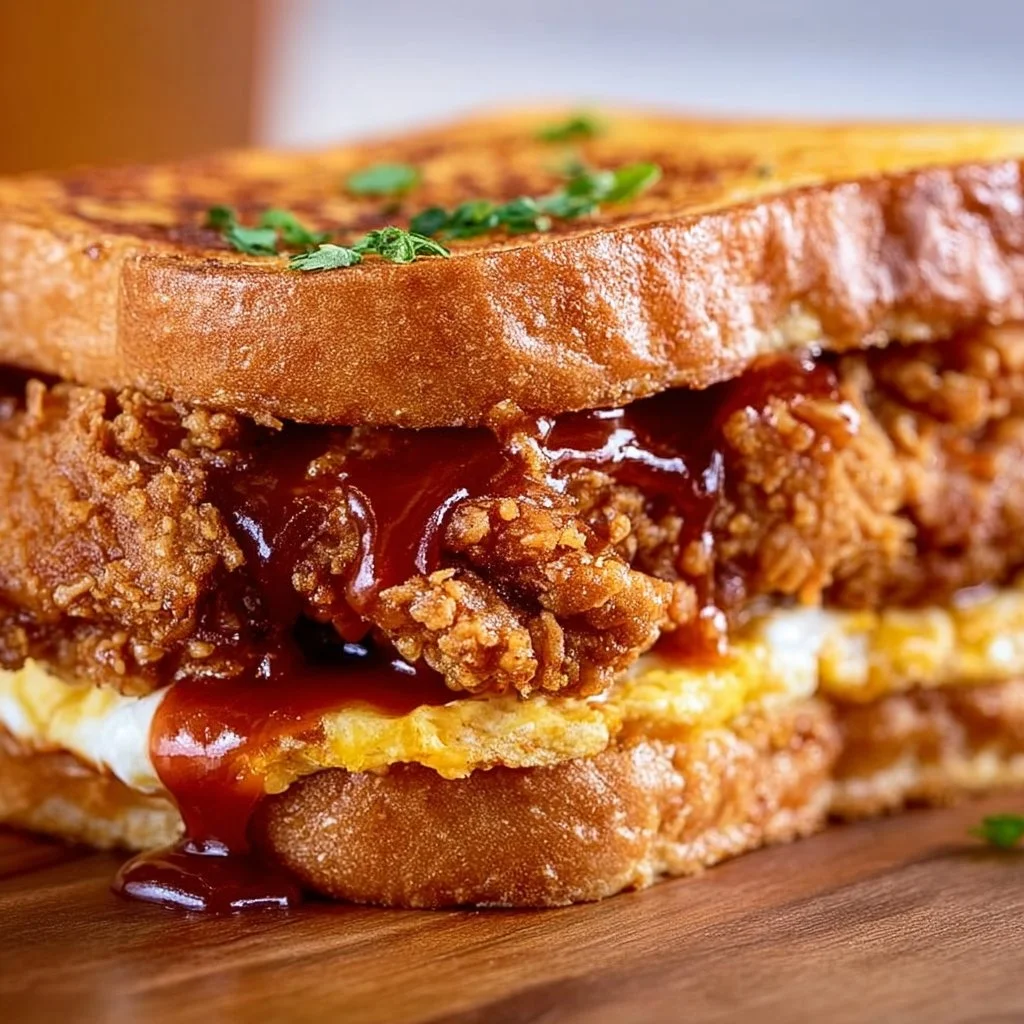 French Toast Fried Chicken Sandwich